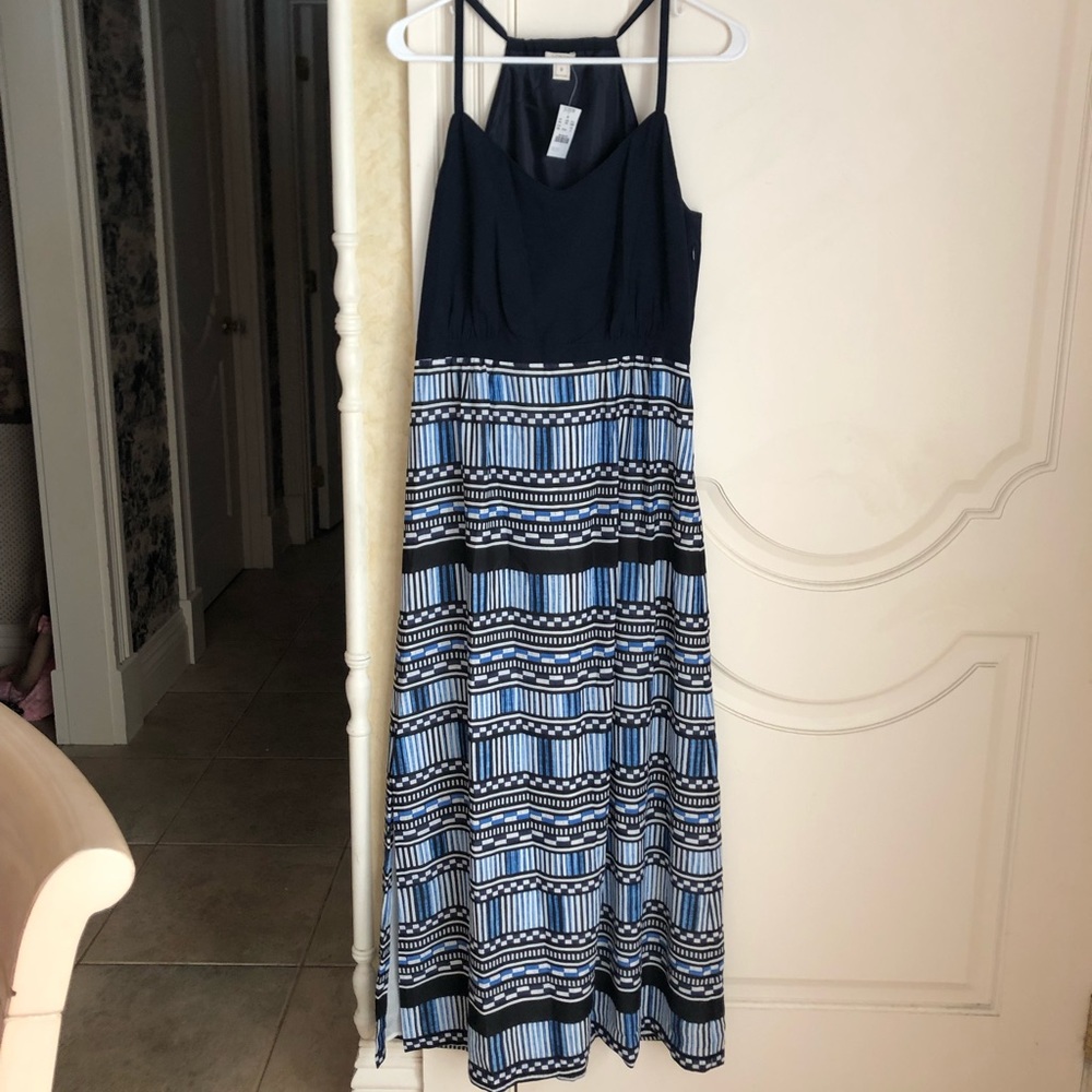 J.Crew chiffon maxi dress